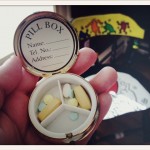 Ya like my fancy lil pill box? I bought it in Paris. I've had it since high school. *French accent* I feel so cosmopolitan when I take my medicine.